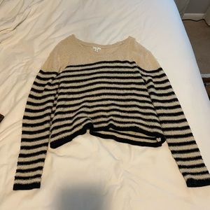 Black & cream striped sweater